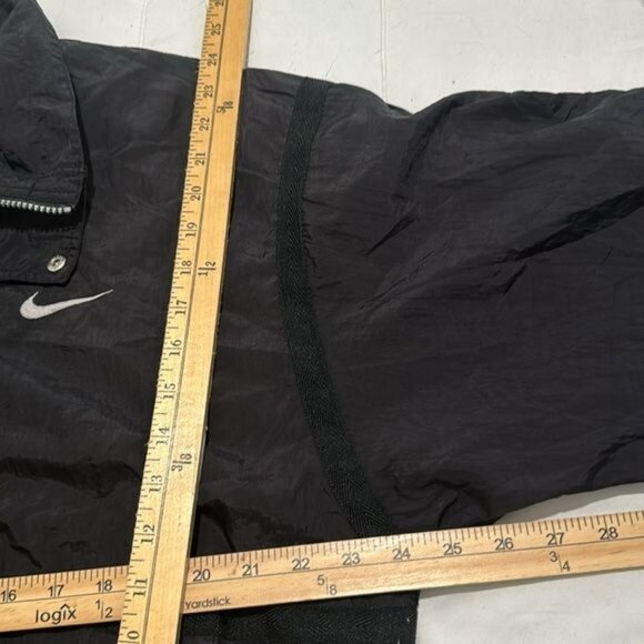 Vintage 90,Nike Windbreaker Jacket Large Black Nylon Polyester - Picture 10 of 10